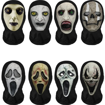 Halloween Horror Masks Skull Ghost Funny Masquerade Scream Digital Print Thriller Grimace Mask Cosplay Props Party Mask