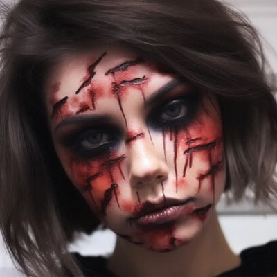 Halloween Plasma Spray Create Realistic Blood Effects Horror Fake Blood Spray Halloween Cosplay Makeup Washable Eye Blood Drops