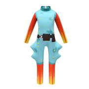 Fortnite Halloween Fish Stick Costume for Teen Boy Girl Jumpsuit Cloth Christmas Mask+Playsuit Pelele Bodysuit Boutique Kit 8