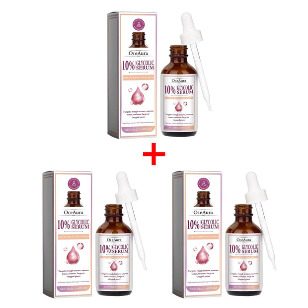 Glycolic Acid 10% Toning Solution Fade Fine Lines Firming Face Serum Improve Facial Dryness Redness Glycolic Acid Repair Essence