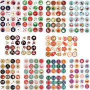 Christmas Countdown Stickers | Advent Calendar Labels | Gift Wrapping Decals | Self-Adhesive Tags | DIY Holiday Countdown Kit