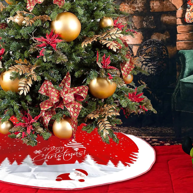 VIKAMA Cartoon Christmas Tree Skirt Suitable For Decoration At Christmas And New Year Parties Christmas Tree Dress Cushion