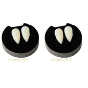 1/2/3/4pcs Halloween Decoration Vampire Teeth Fangs Dentures Props Halloween Cosplay Props False Fangs With Solid Glue Halloween