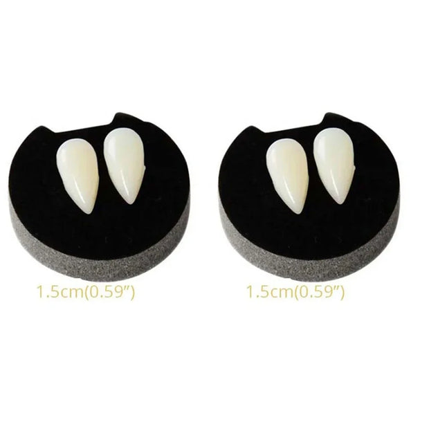 1/2/3/4pcs Halloween Decoration Vampire Teeth Fangs Dentures Props Halloween Cosplay Props False Fangs With Solid Glue Halloween