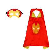 MINISO Superhero Cape Cartoon Anime Cosplay Costumes Gig Cape Mask Halloween Clothing Boy Birthday Gift Girl Novelty Accessories