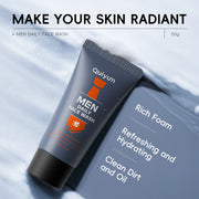 Men Facial Foaming Cleanser Deeply Cleansing Oil Control Moisturizing Blackhead Removal Skin Care Face Wash Foam Cleanser