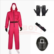 TV Game Red Calamari Game Jumpsuit Cosplay Party Tracksuit Outfits Mask Props Role Play Classic Costume From Ko New 2025