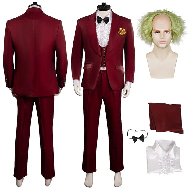 Beetle Cosplay Lydia Fantasia Costume Disguise For Men Women Adult Wedding Uniform Jacket Pants Halloween Carnival Party Suit