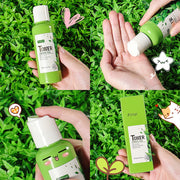 Green Tea Skin Care Set Oil Control fresh Serum Day Cream Repair Face Nourish Toner Cleaning Mud Mask Skin Care suit