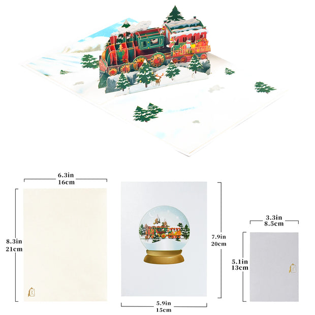 Pop Up Christmas Card, 3D Holidays Greeting Cards, New Year Card