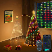 2025 NEW Christmas Decorations Christmas Tree Led Lights String Application DIY Image LED RGB IC Fairy Lights Bluetooth Control