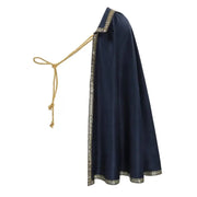 DAZCOS Medieval Tudor Cape Renaissance Cavalier Half Shoulder Shawl Black Hooded Shrug Ranger's Cloak LARP Costume Halloween