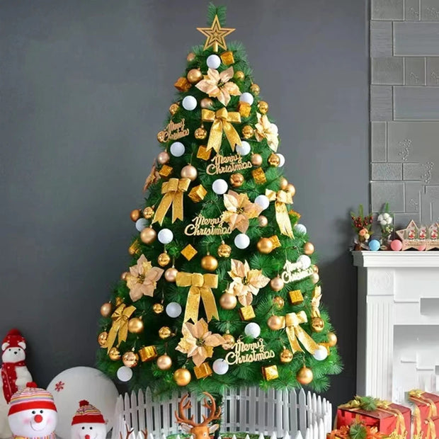 90-180cm Encrypted PVC with LED Lights Christmas tree  for Christmas Home Decoration  and house Ornaments
