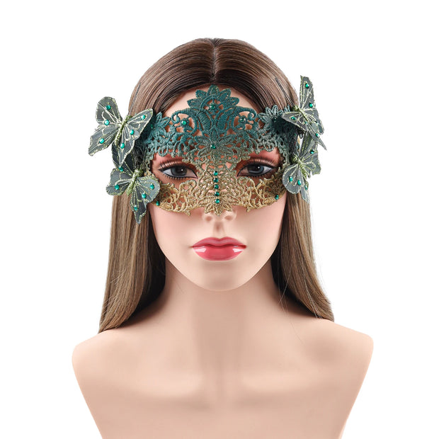 Princess Half Face Mask Butterfly Masquerade Performance Props Halloween Accessories