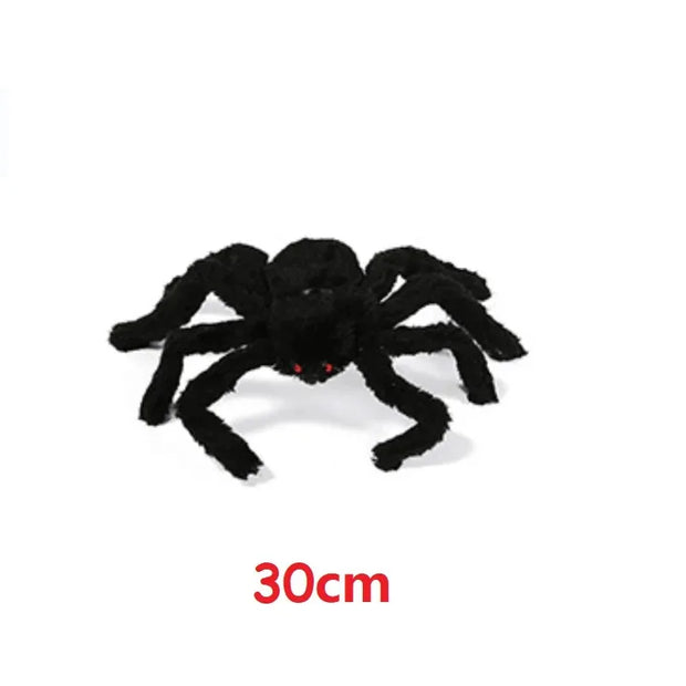 Halloween spider web simulation big black spider decoration bar scene layout props party decoration lawn scenery home decoration