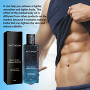 Men Firming Body Oil Belly Fat Burner Weight Loss Anti Cellulite Strengthen Muscle Remove Tummy Fat Body Sculpting Sl-imming Oil