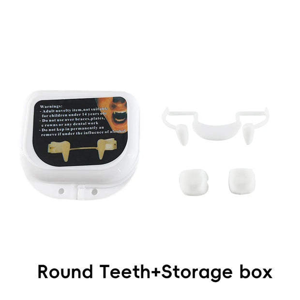 Retractable Vampire Teeth Halloween Dentures Vampire Teeth Horror Halloween Cosplay Party Decoration Reusable Halloween