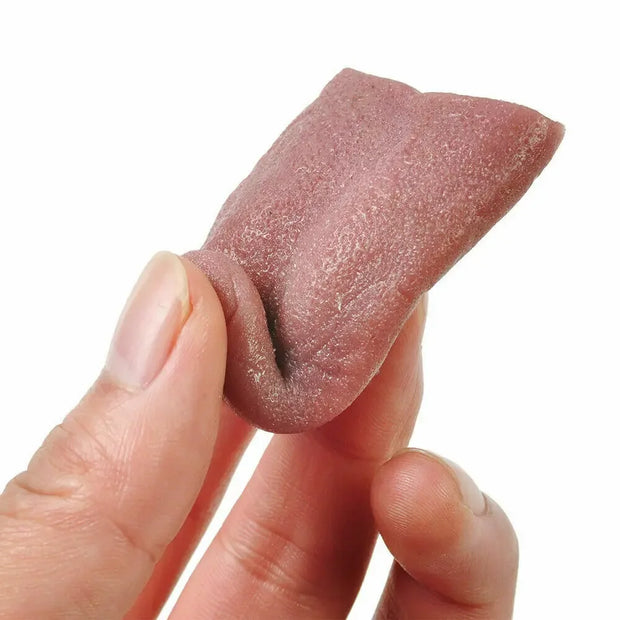Steel Needle Tongue Piercing Magician Props Halloween Fool's Day Trickery Toys Fake Simulation Magic Realistic Fake Tongue Prank