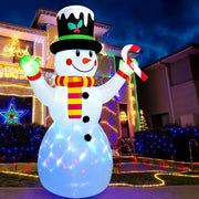 7 FT Christmas Inflatable Outdoor Decoration,Snowman Christmas Inflatable Blow Up Christmas Decorations Outdoor with Built-in C
