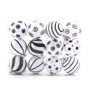 12pcs Christmas Ball Decoration Set 6cm Painted Electroplated Shiny Christmas Tree Decoration Ball Christmas Ball Party Pendants