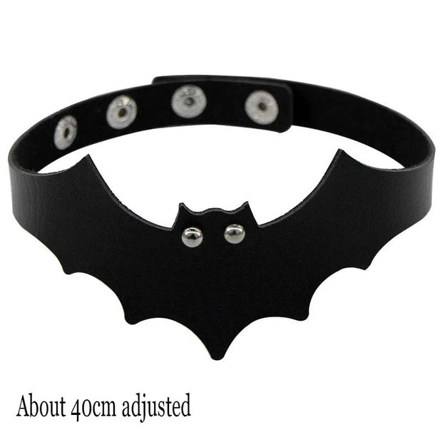 New Sexy Harajuku PU Leather Chain Heart Pendant Necklaces Women Men Punk Neck Gothic Black Pink Choker Necklace Cool Collar