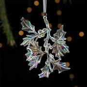 Transparent Christmas Hanging Decoration Snowflake Candy Star Crown Christmas Tree Ornament Acrylic Shopwindow