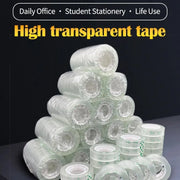 18/12/8mm Transparent Adhesive Tape Pack Tools Stationery Office School Supplies Students Adhesive Tape Packing Present Flower