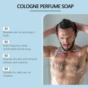 Bath Soap for Men Long Lasting Fragrance Even Skin Tone Oil Control Deep Cleansing Pores Shrinking Eliminate Odor Exfoliate Soap