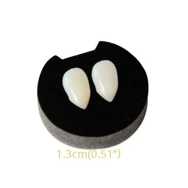 1/2/3/4pcs Halloween Decoration Vampire Teeth Fangs Dentures Props Halloween Cosplay Props False Fangs With Solid Glue Halloween