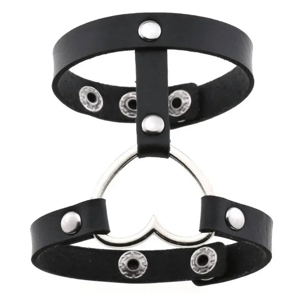 Hip Hop Rock PU Leather Bracelet Men and Women Punk Spikes Rivets Skull Heart Cross Creative Party Bracelet Jewelry Accessories