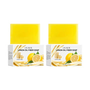 Lemon Body Cleansing Soap Oil Control Deep Cleansing Pores Anti Acne Remove Dirt Exfoliating Moisturizing Nourishing Shower Soap