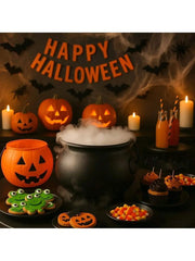 Witch Cauldron Buckets Set, Halloween Candy Bowls for Parties & Events, Perfect for Halloween, Easter, St. Patrick's Day
