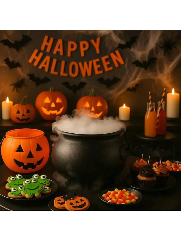 Witch Cauldron Buckets Set, Halloween Candy Bowls for Parties & Events, Perfect for Halloween, Easter, St. Patrick's Day