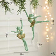 Christmas Decorations Christmas Tree Ornaments Green Butterfly Snowflake Decorations and Home Christmas Party Decorations