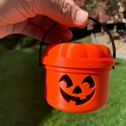 Mini Halloween Nostalgia Bucket Mini Halloween Candy Jar Basket Pumpkin Bucket Little Halloween Candy Bucket, wholesale