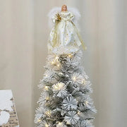 Festival Angel Doll Tree Top Star Delicate Durable Christmas Tree Top Star Golden Atmosphere Christmas Angel Topper Xmas