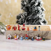 Creative Christmas Tree Decoration Wooden Small Pendant Small Ornaments Boxed Window Props Ornaments Christmas Decorations