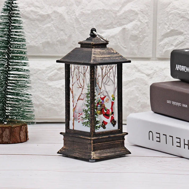 Christmas Lanterns Light Merry Christmas Decorations for Home Christmas Tree Ornaments 2025 Navidad Xmas Gifts New Year Pendants