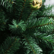 Artificial Christmas Tree with Remote Control Green Holiday Tree for Living Room Office Party Decoration, Premium Hinged Artific