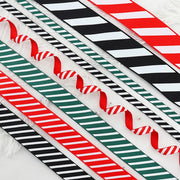 10 Yards Red White Candy Garland Gifts Wrapping Wreaths Bows Gift Box Bag Christmas Ribbon Red White Stripes Wholesale