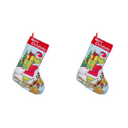 New Christmas Tree Decor Funny Green Grinch Christmas Socks Green Hair Monster Decor Children's Christmas Gifts Socks Candy Bags