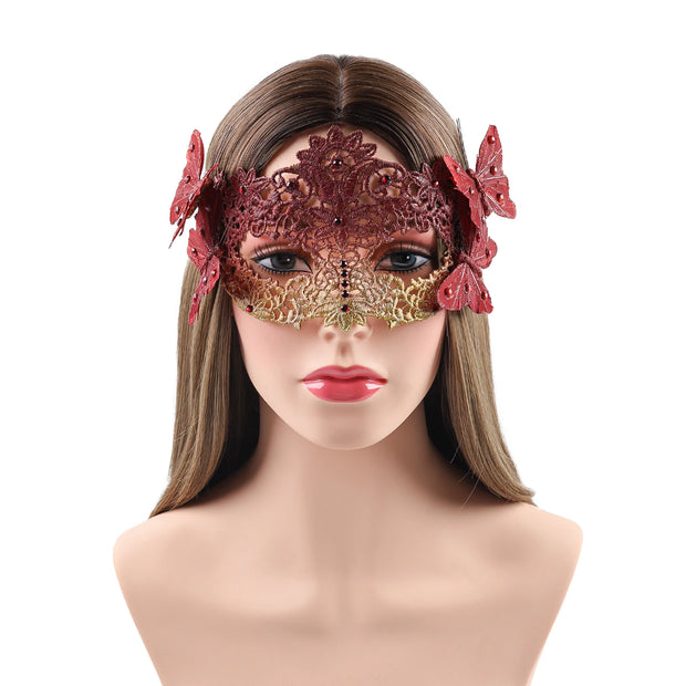 Princess Half Face Mask Butterfly Masquerade Performance Props Halloween Accessories