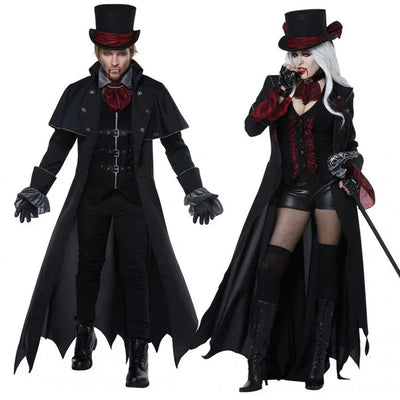 Costumes de Vampire pour adultes robes de fête d'halloween pour Couple Cosplay film fantaisie nouvelle collection