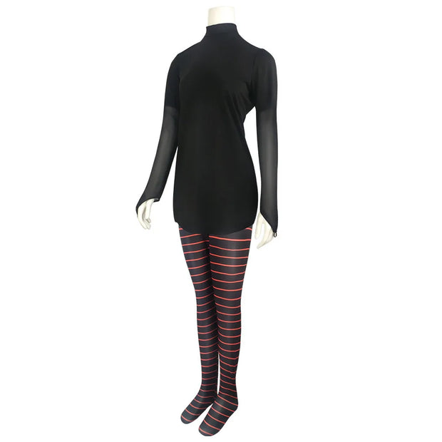 Anime Mavis Dracula Cosplay Costume Transformania Suit Stocking Uniform Women Vampire Outfit Halloween Carnival Disguise Suit
