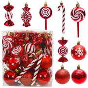 29/36/40pcs Champagne Special-shaped Christmas Ball Ornaments Christmas Tree Party Decoration New Year Christmas Spheres Pendant