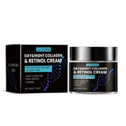 Collagen Anti Wrinkle Cream for Men Moisturizer Retinol Hyaluronic Acid Revitalizing Anti-Aging Reduce Fine Lines Night Lotion
