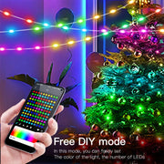 RGBIC USB 5V Christmas Tree LED String Light Bluetooth Music APP Control Fairy Lights Birthday Party Room Decor Garland Light