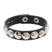 Vintage Leather Bracelets Punk Row Cuspidal Spikes Rivet Stud Wide Cuff PU Leather Punk Gothic Rock Unisex goth accessories