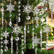 3/5/18pcs Christmas Tree Decoration Crystal Ornaments -for Christmas Tree Winter New Year Party Supplies, Best for Christmas