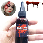 60ml Fake Blood Spray Halloween Party Bleeding Makeup Zombie Horror Vampire Hematopoietic Props Halloween Decoration